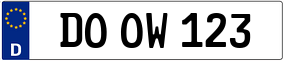 Trailer License Plate